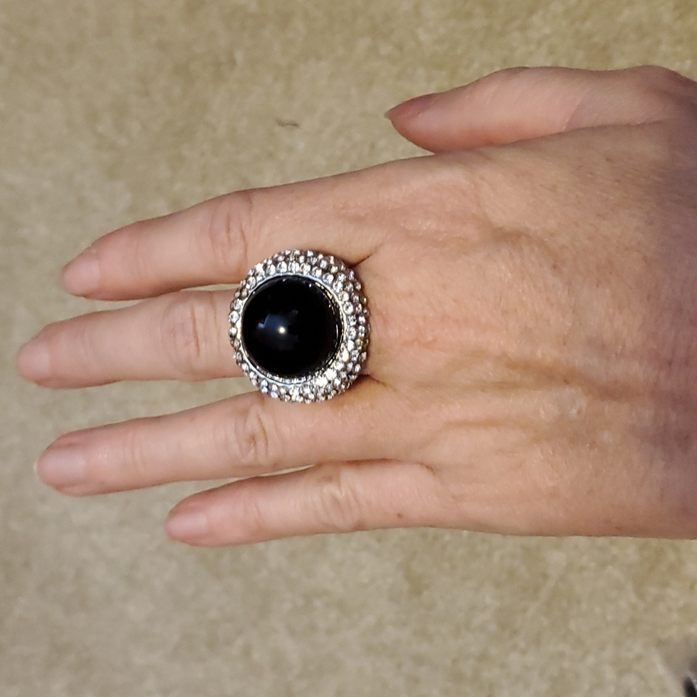 Black and Dimond ring